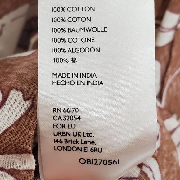 FREE PEOPLE Miss Daisy Cotton Printed Top Sz XSMALL - Picture 12 of 13